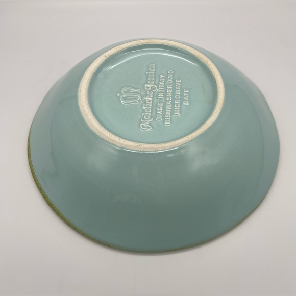 Maioliche Jessica Turquoise Soup Pasta Bowl 9in - Picture 6 of 10